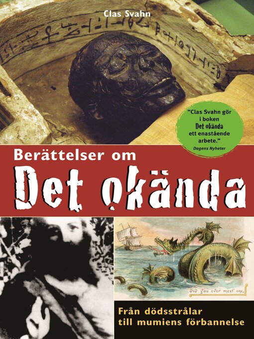 Titeldetaljer för Berättelser om det okända av Clas Svahn - Tillgänglig